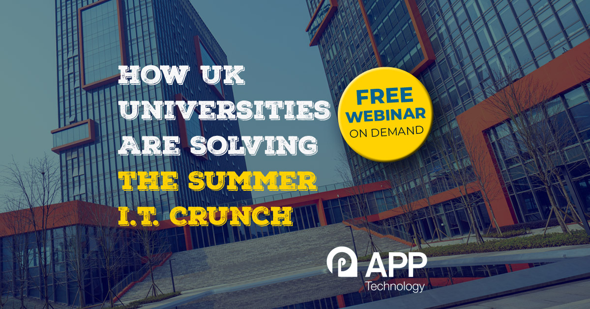 How UK Universities Are Solving the Summer IT Crunch webinar on demand How UK Universities Are Solving the Summer IT Crunch webinar on demand