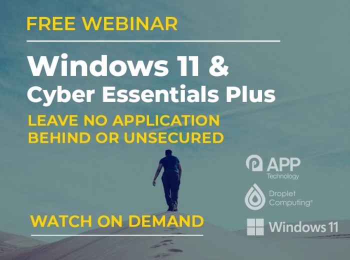 Windows 11 and Cyber Essentials Plus BLOG POST banner v3